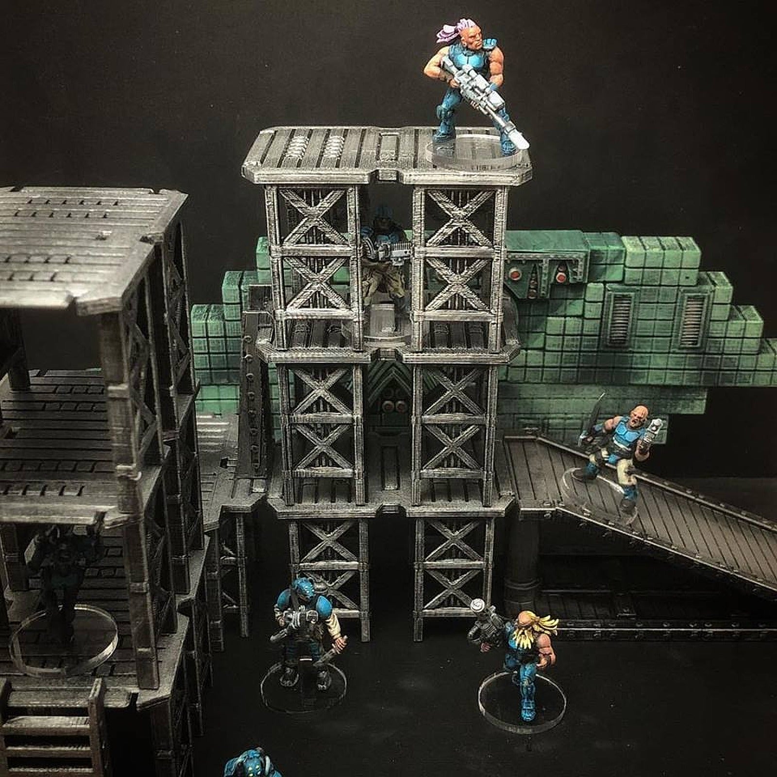 ScatterBlocks: Industrial Platforms (28mm/32mm scale) – 3D Baskı Modeli