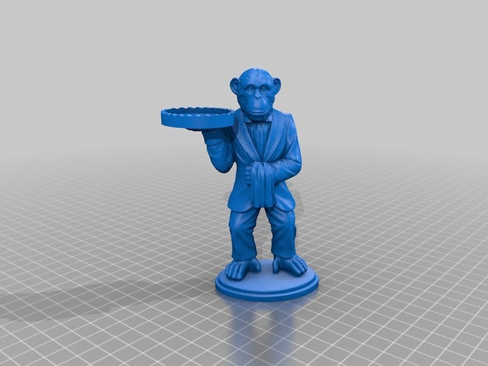 Monkey Butler Ring stand – 3D Baskı Modeli