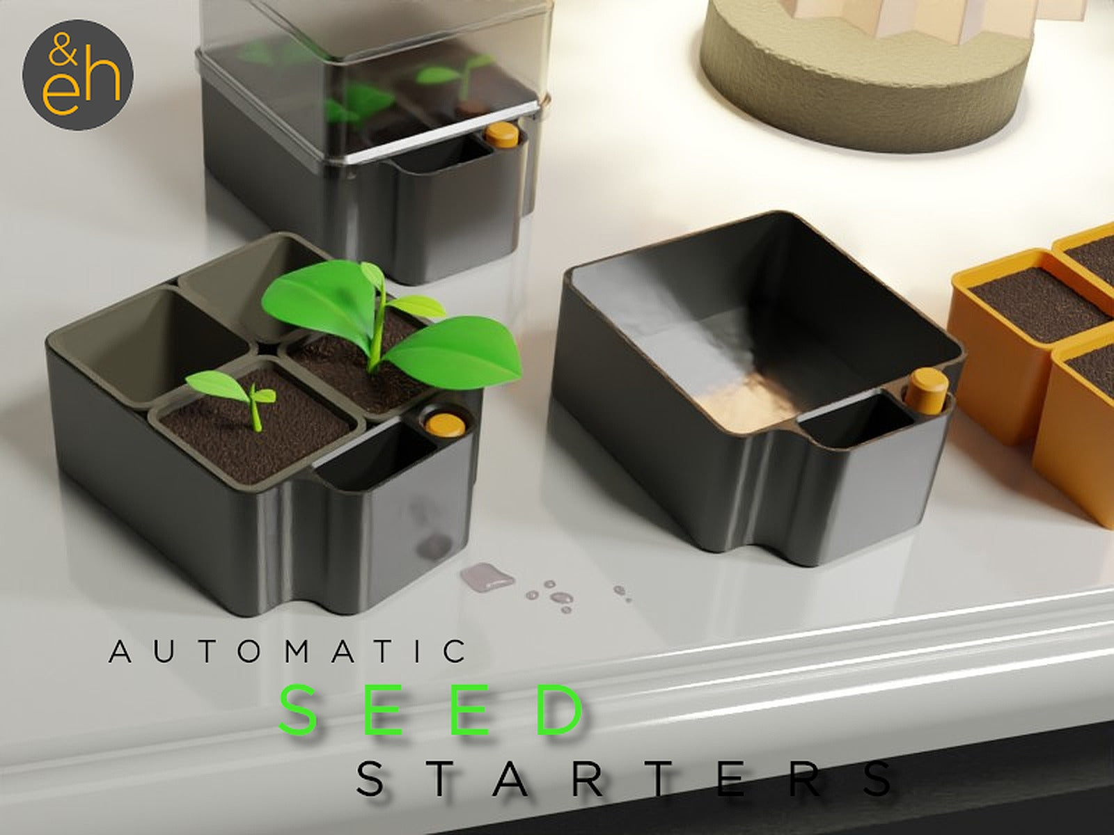 Automatic Seed Starter - Self Watering Seed Starter With Transparent Lid – 3D Baskı Modeli