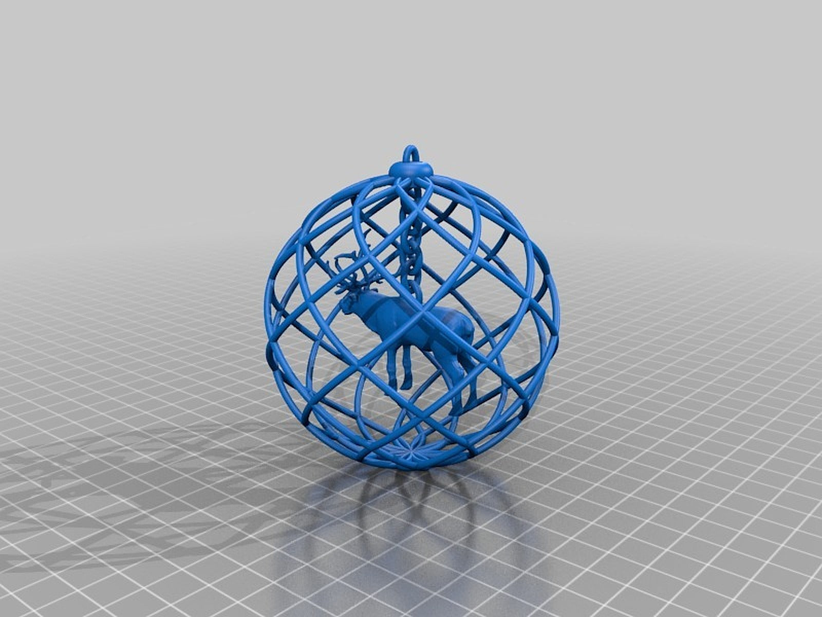 Rudolph 3D printed in a Christmas Decoration – 3D Baskı Modeli