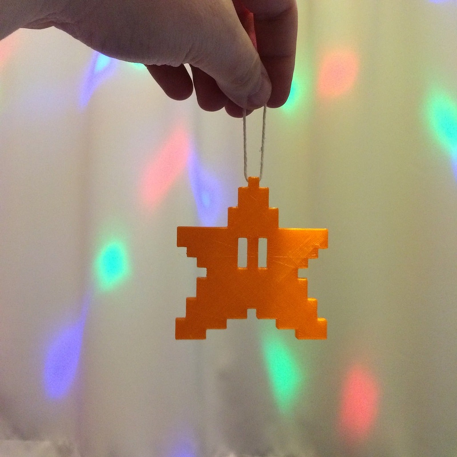 Pixel Star from Mario Bros games. – 3D Baskı Modeli
