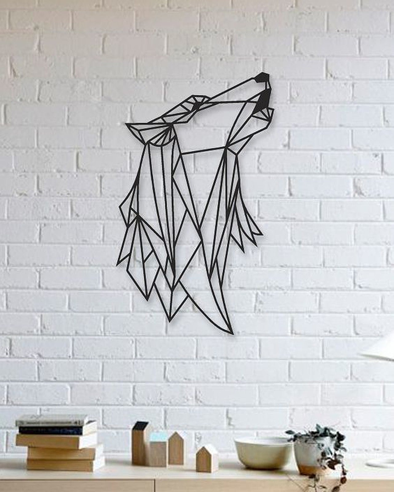 Wolf Wall Sculpture 2D II – 3D Baskı Modeli