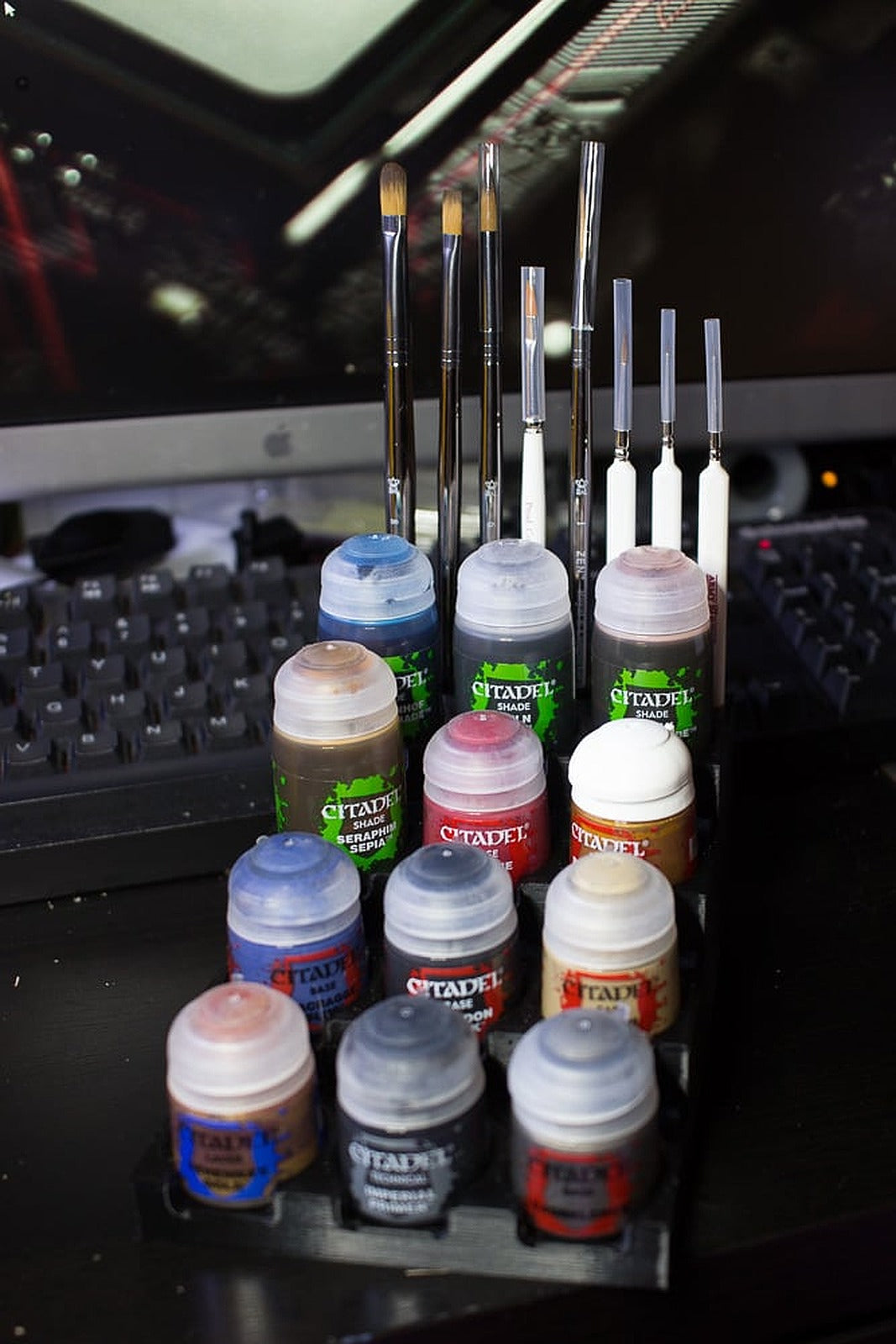 Citadel Paint and Brush stand – 3D Baskı Modeli