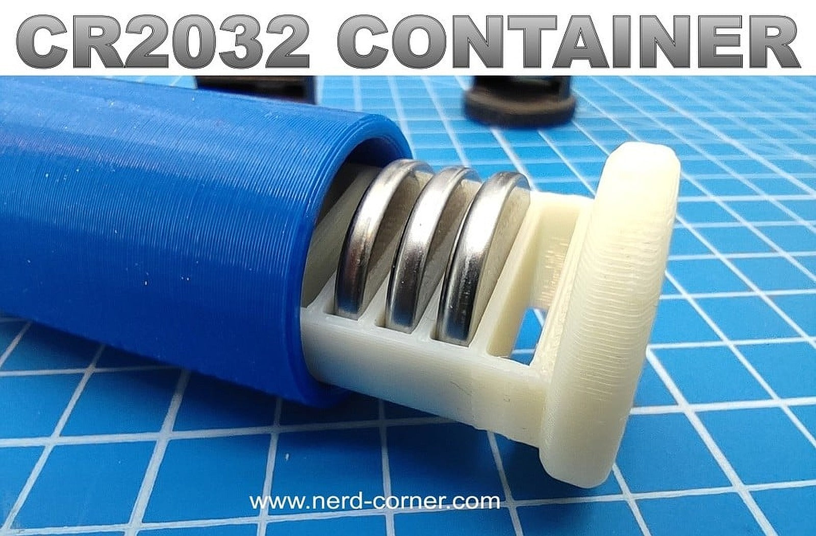 CR2032 Battery Container for 10pcs – 3D Baskı Modeli