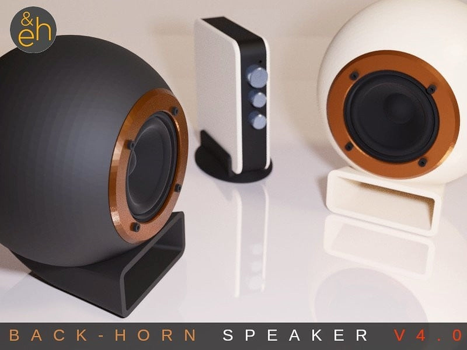 Back Horn Speaker V4.0 – 3D Baskı Modeli