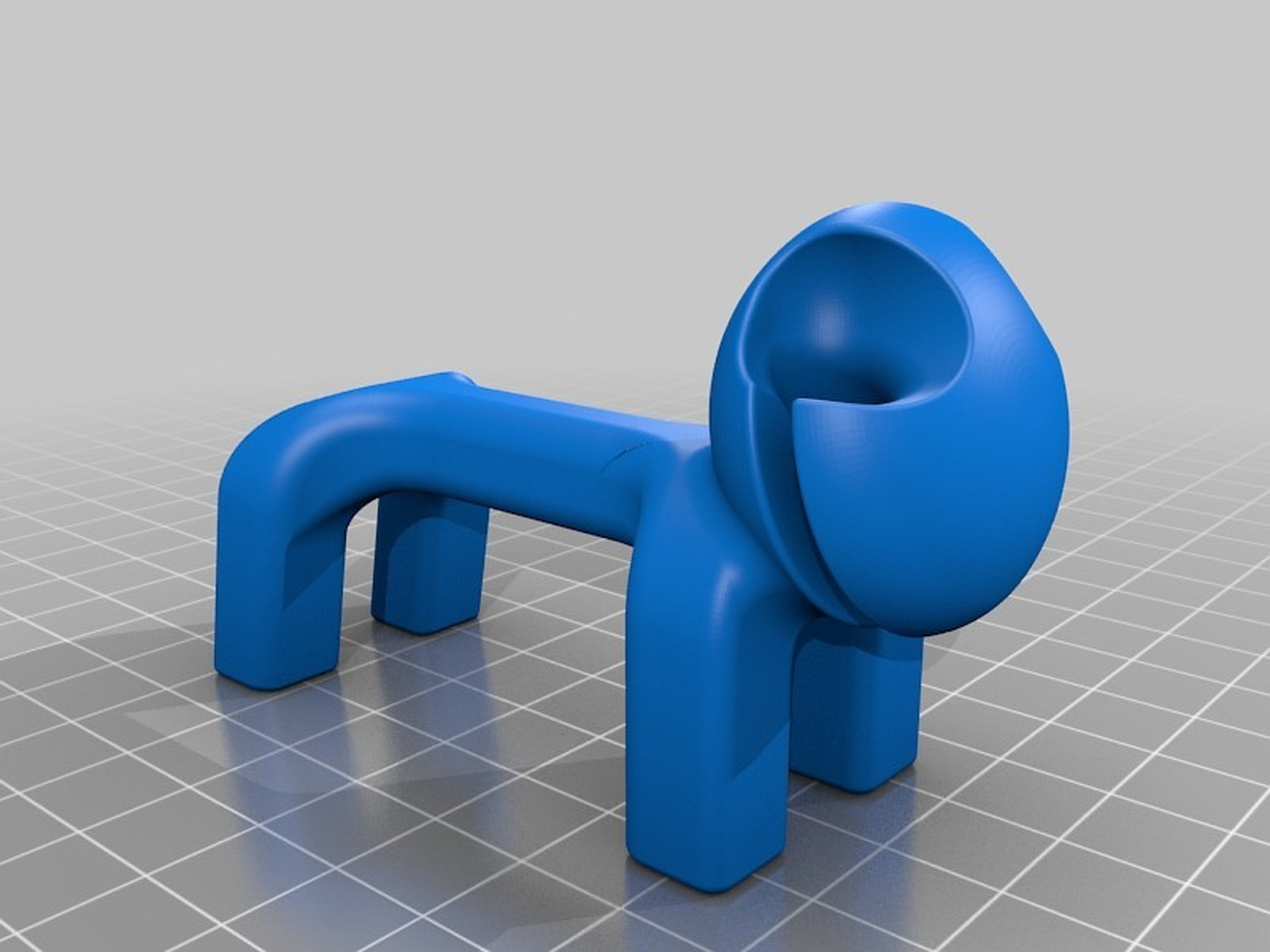 Dog Helmet support / Chien Support de casque / earbud stand – 3D Baskı Modeli