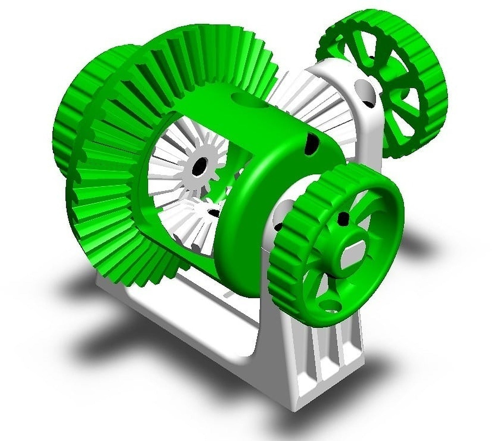 Functional Differential Gear System – 3D Baskı Modeli