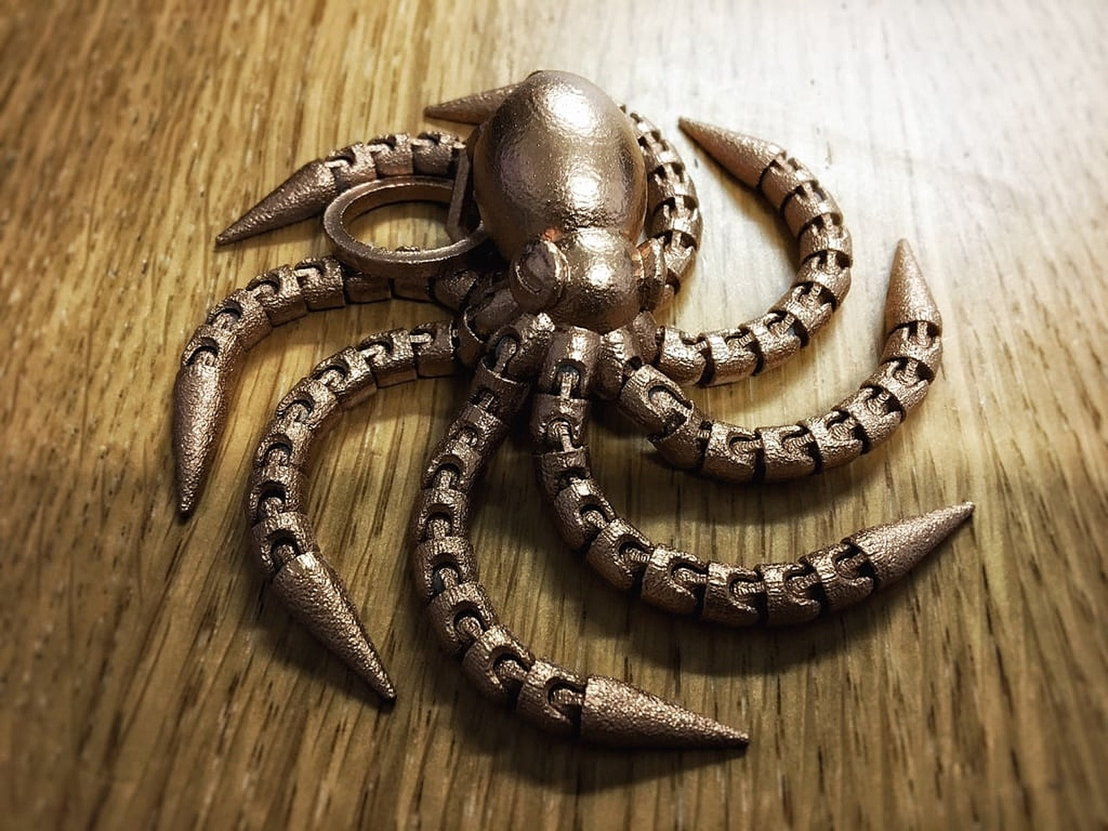 Ball-joint articulated octopus keyring remix – 3D Baskı Modeli