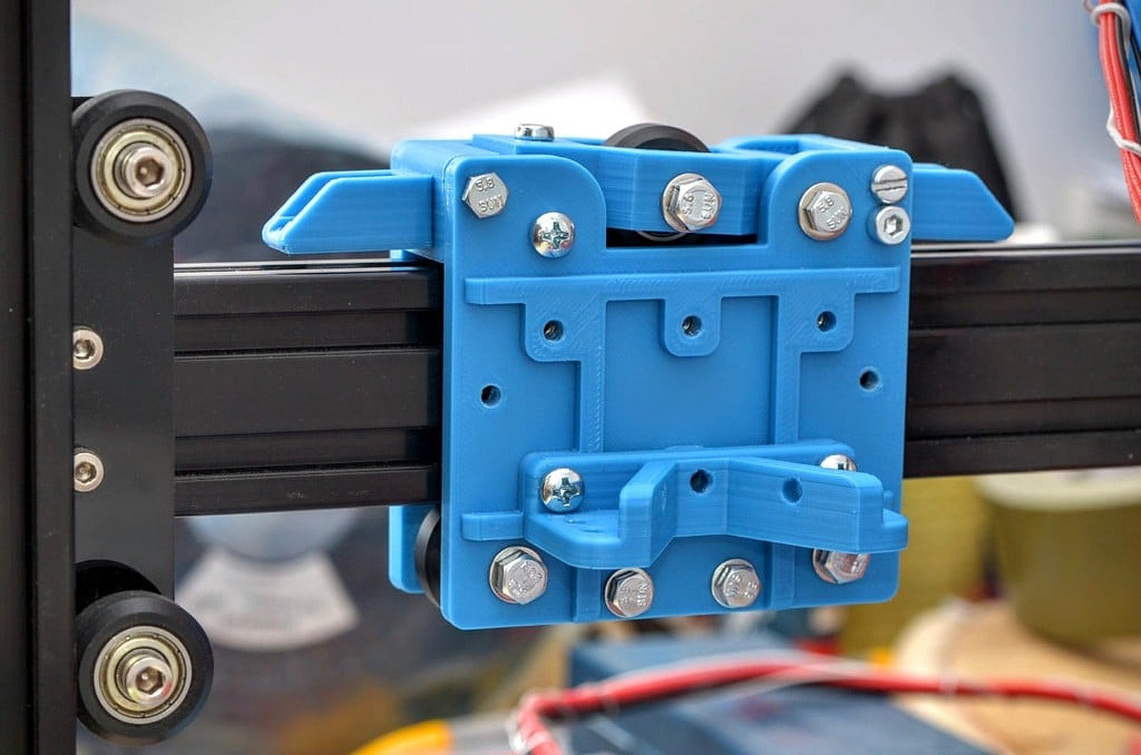 Modular carriage for 40x20 rails (using 3 solid V wheels) – 3D Baskı Modeli