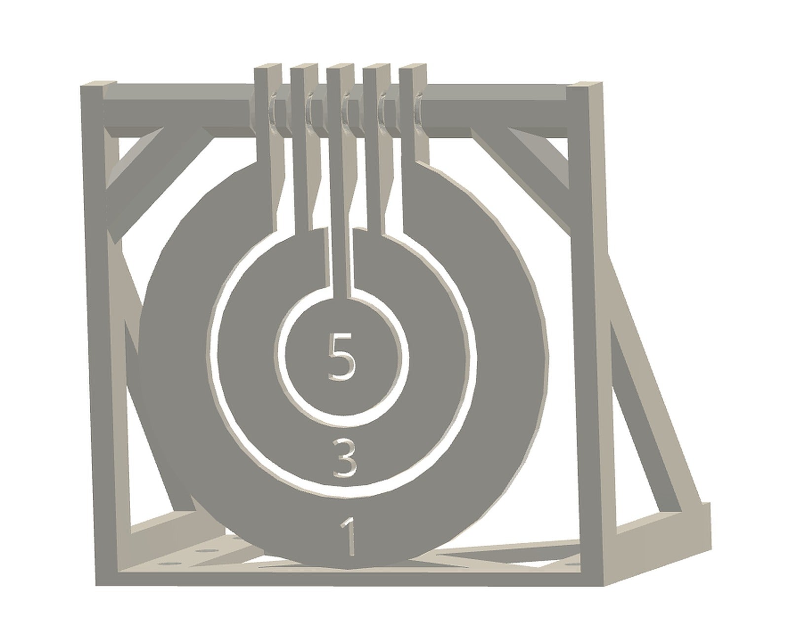 Hanging Nerf Target Print in Place – 3D Baskı Modeli