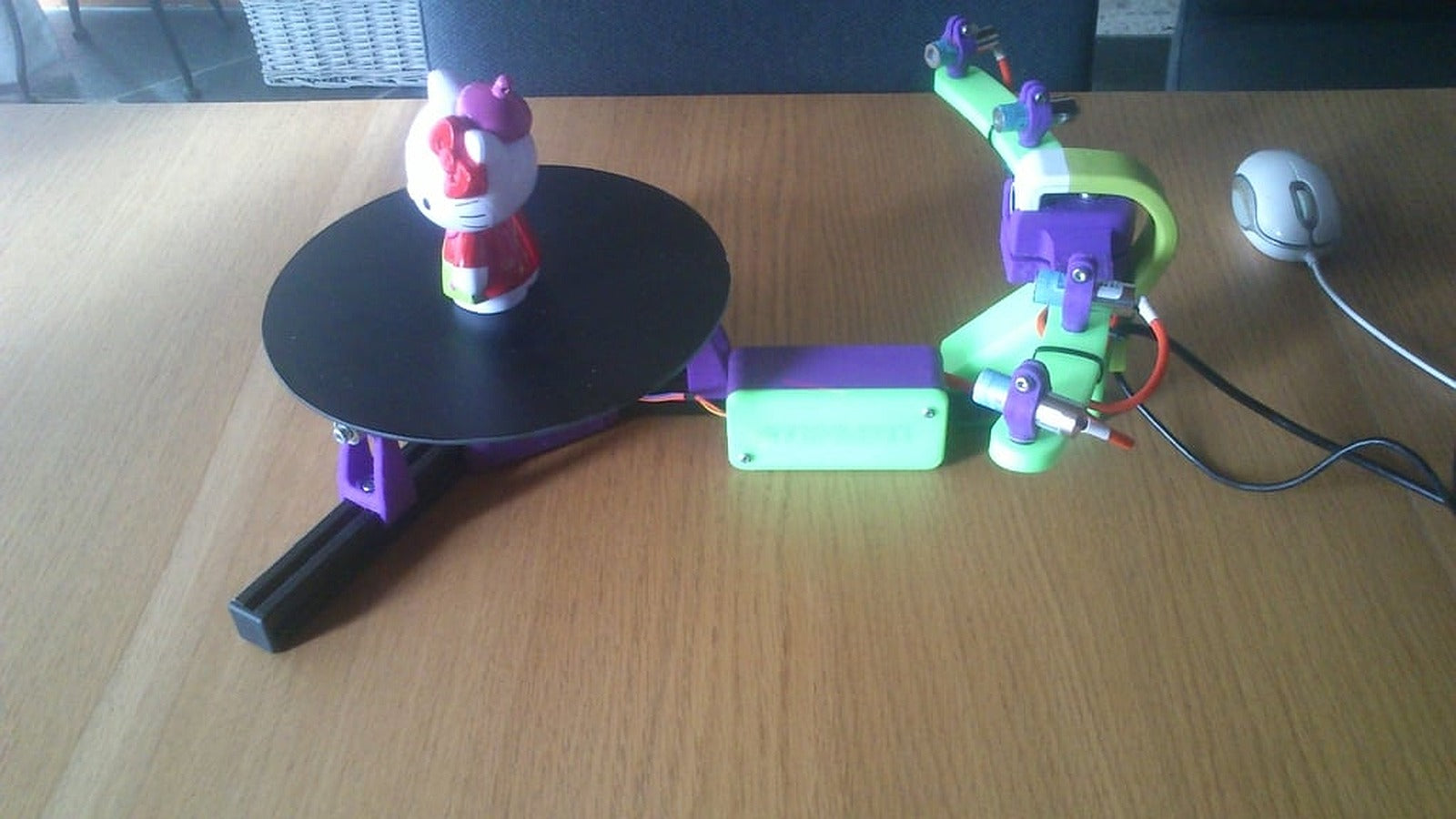 Sub 30$ 3D laser scanner Open harware/software project – 3D Baskı Modeli