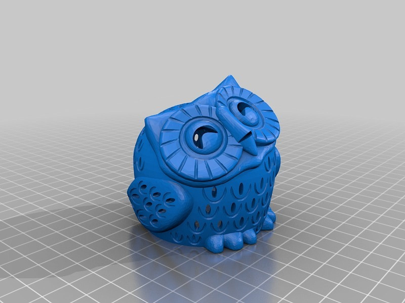 Owl tealight – 3D Baskı Modeli