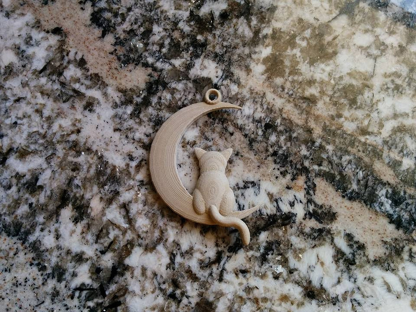 Cat and Moon – 3D Baskı Modeli