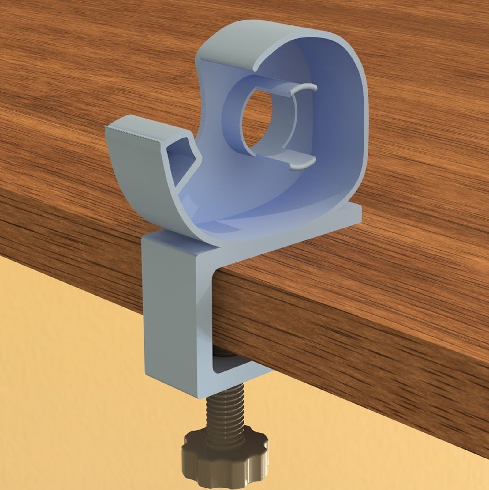 Tape Dispenser with Table Clamp – 3D Baskı Modeli