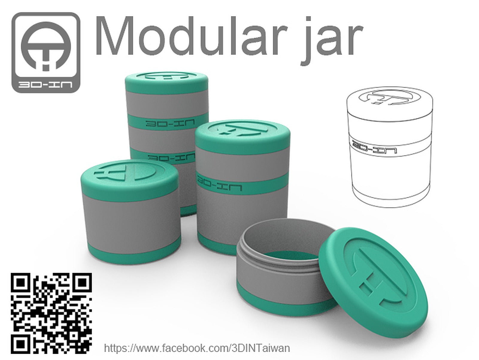 Modular jar – 3D Baskı Modeli
