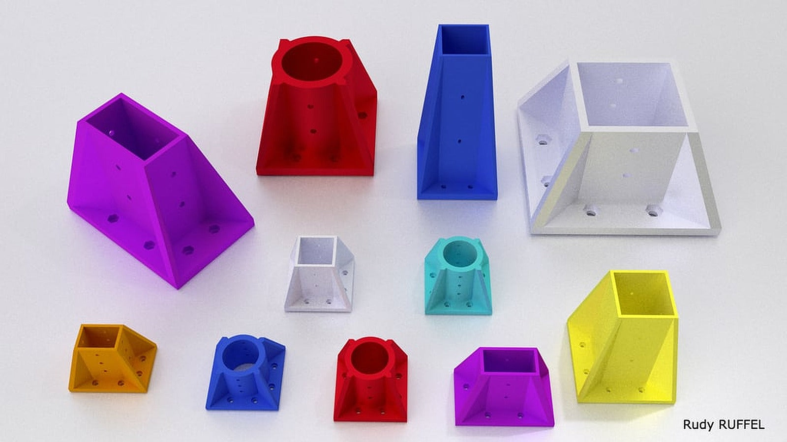 Parametric Fixing Table Leg -OpenScad – 3D Baskı Modeli