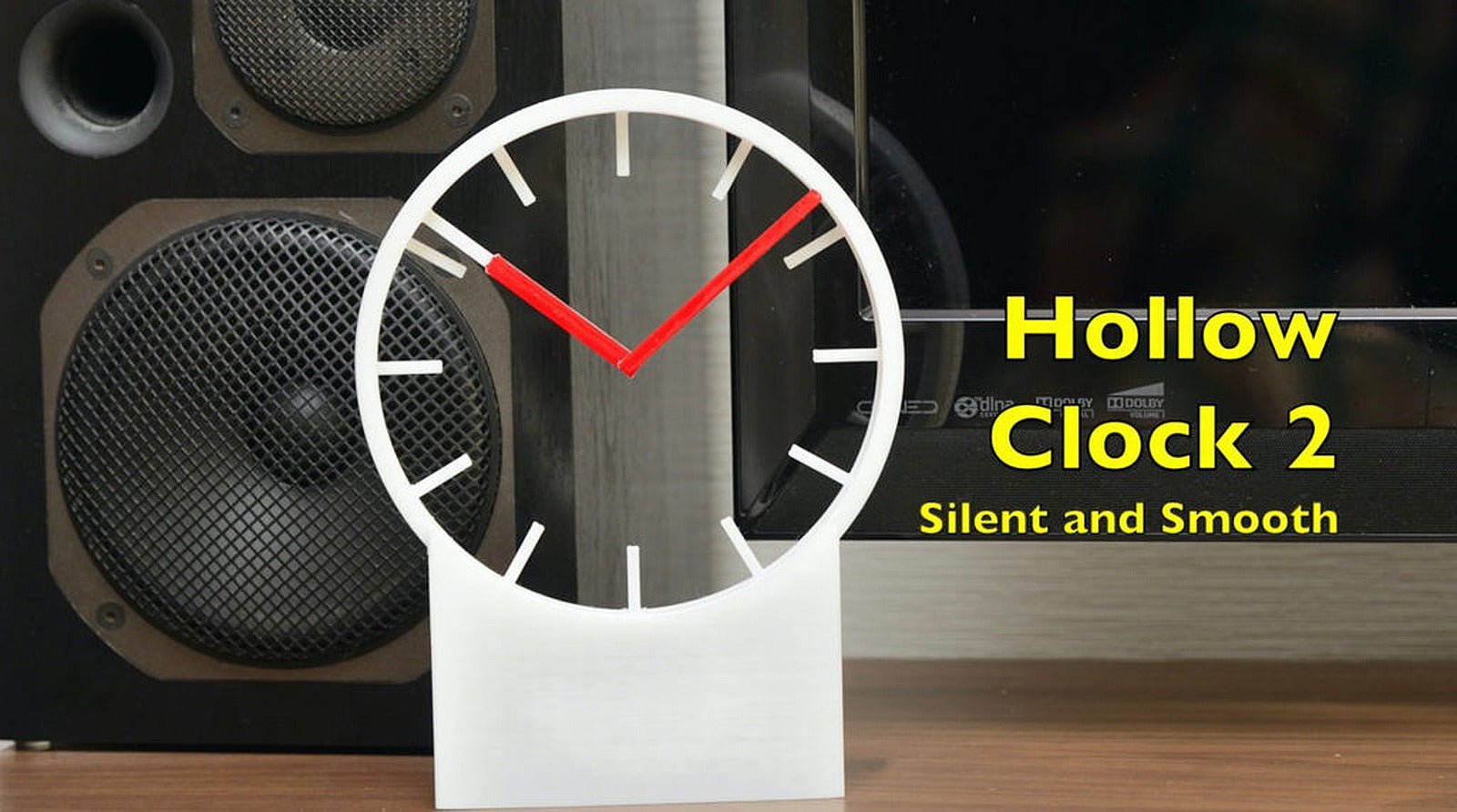 Hollow clock 2 - silent and smooth – 3D Baskı Modeli