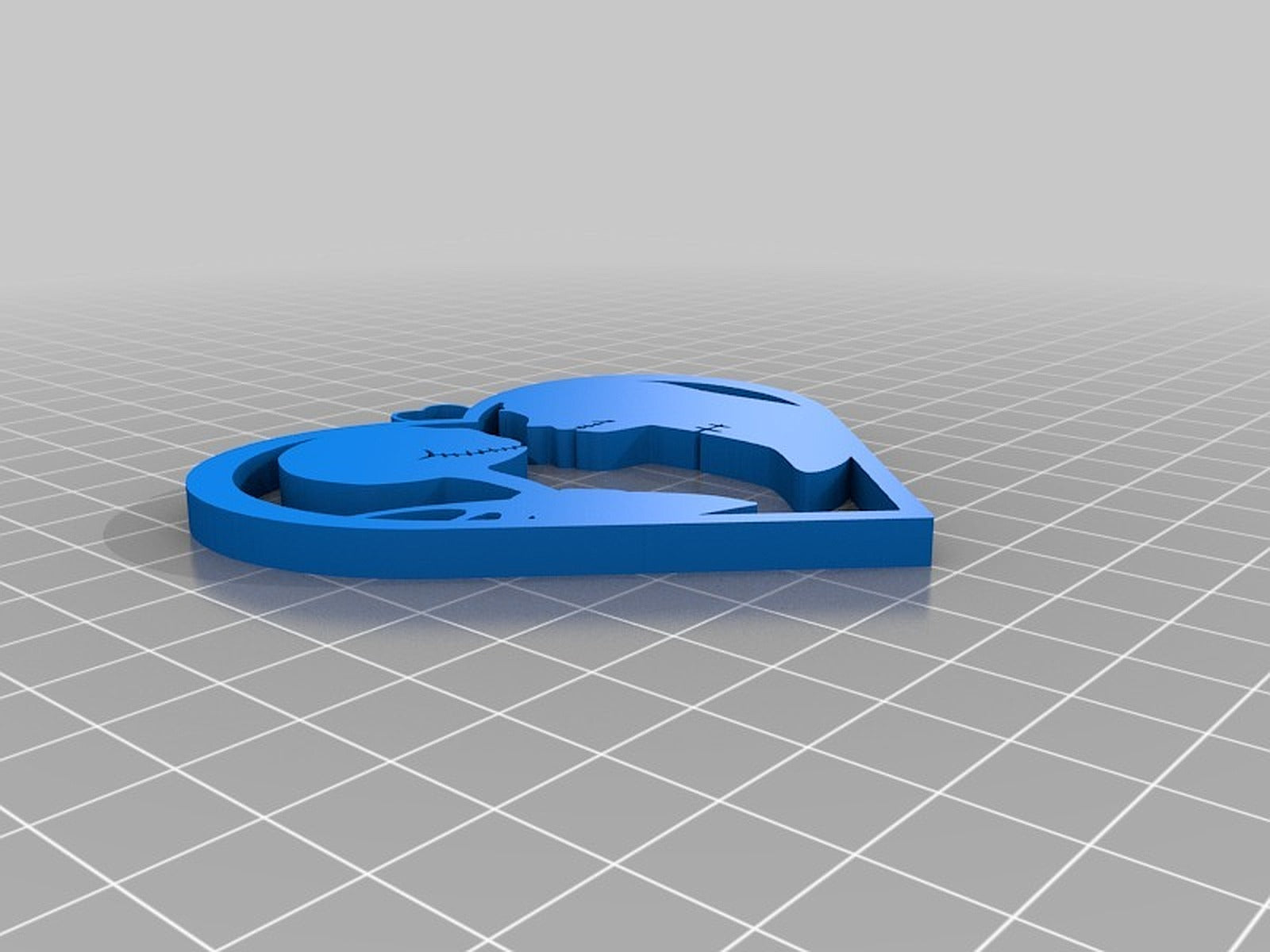 Jack And Sallie (Nightmare before Christmas) Ornament/Pendant – 3D Baskı Modeli