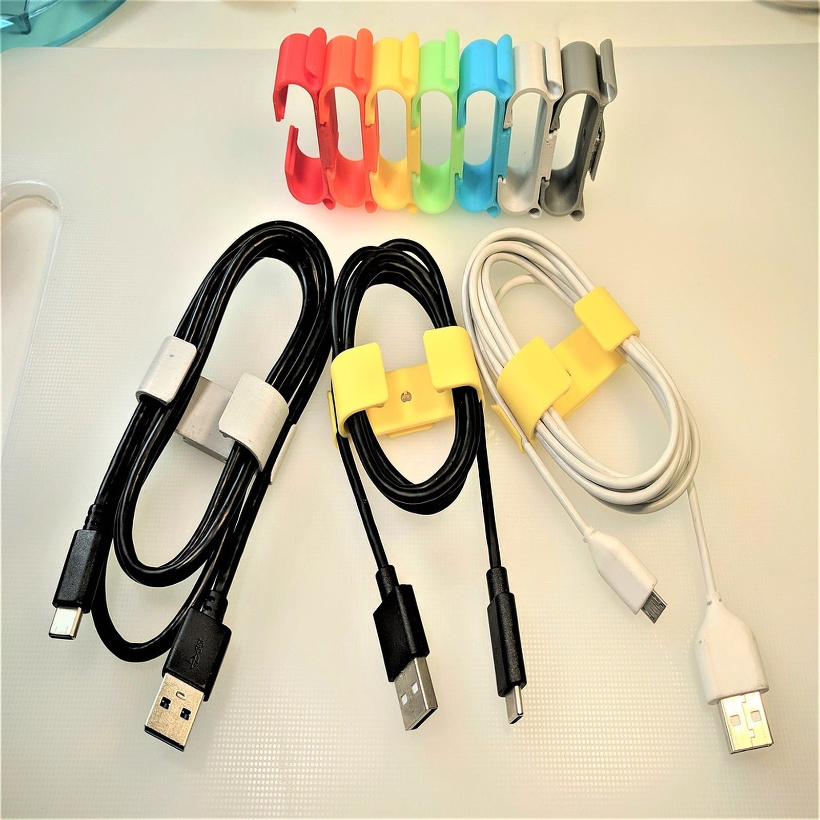 Stackable cable clips – 3D Baskı Modeli