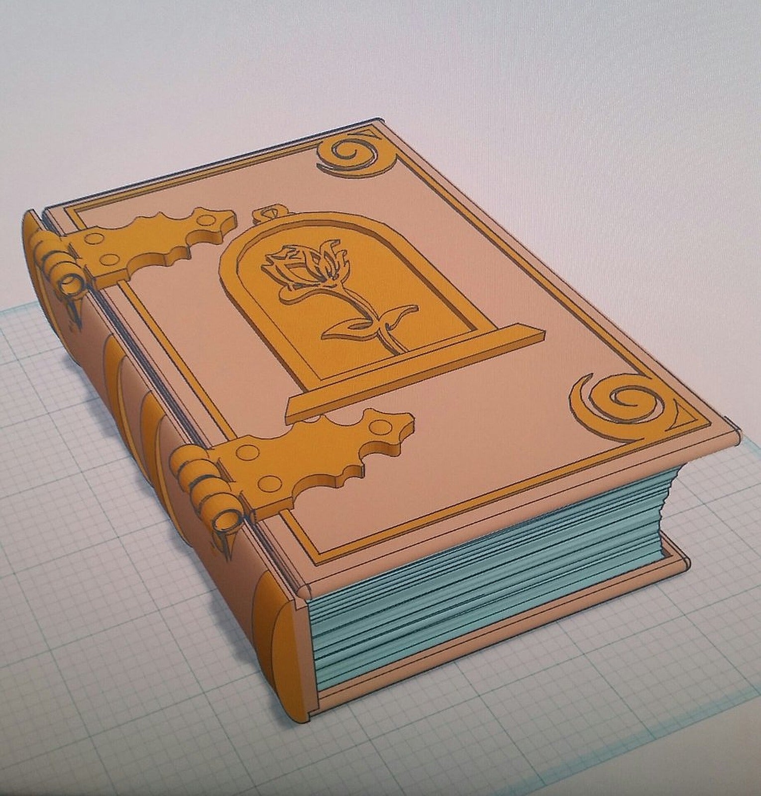 Belle Book Dice kutu/düzenleyici – 3D Baskı Modeli