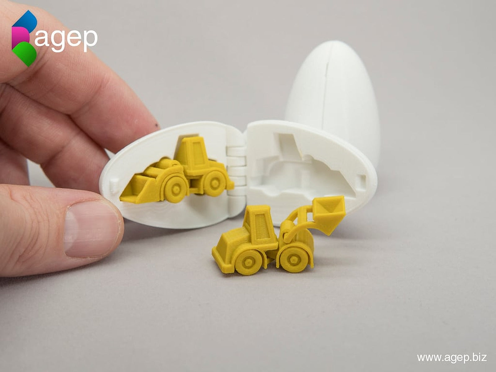 Surprise Egg #3 - Tiny Wheel Loader – 3D Baskı Modeli