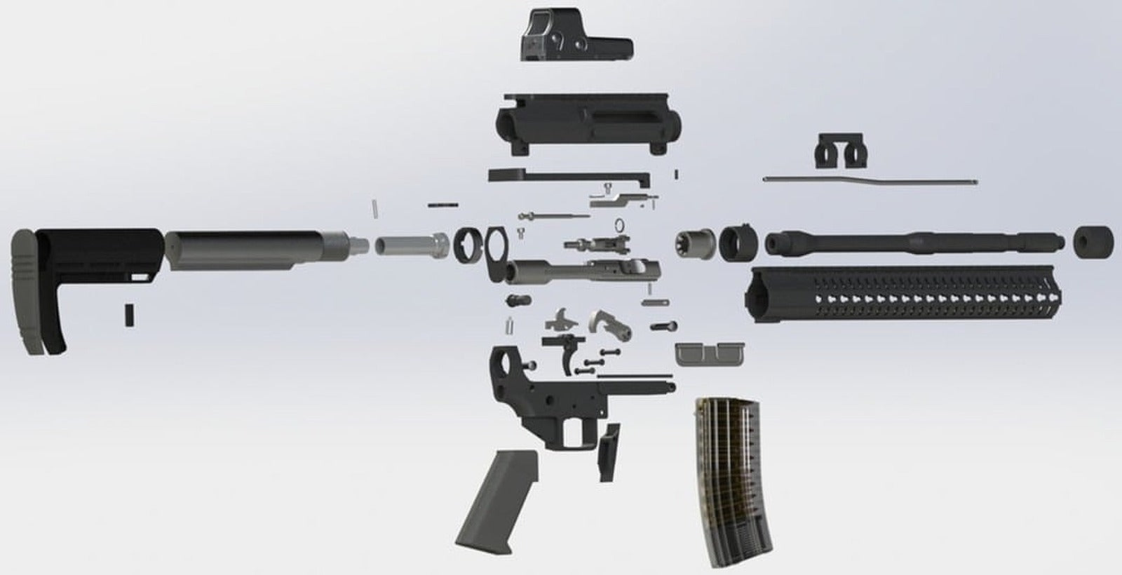 MK47 PROP GUN – 3D Baskı Modeli