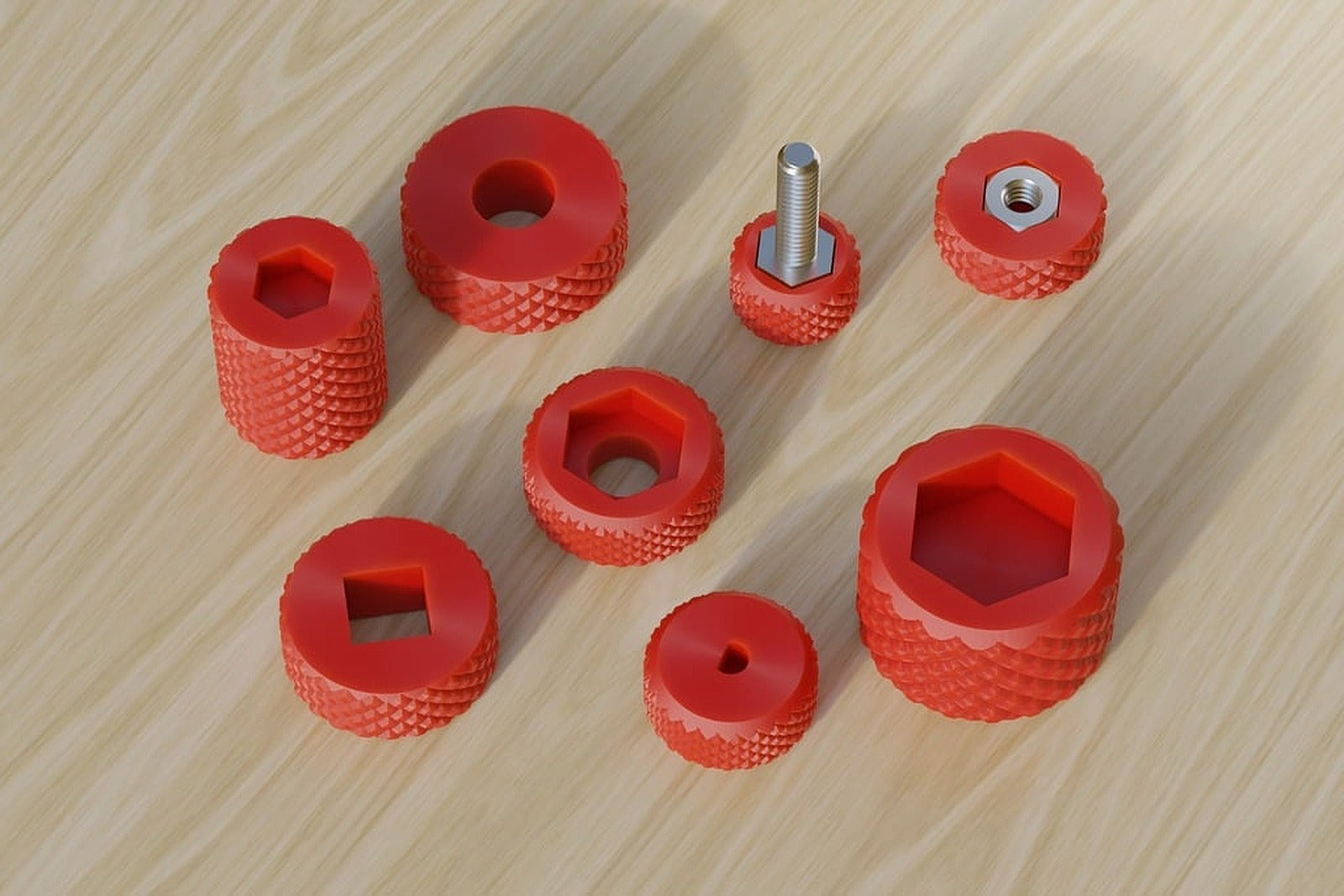 Customizable Knurled Knob – 3D Baskı Modeli