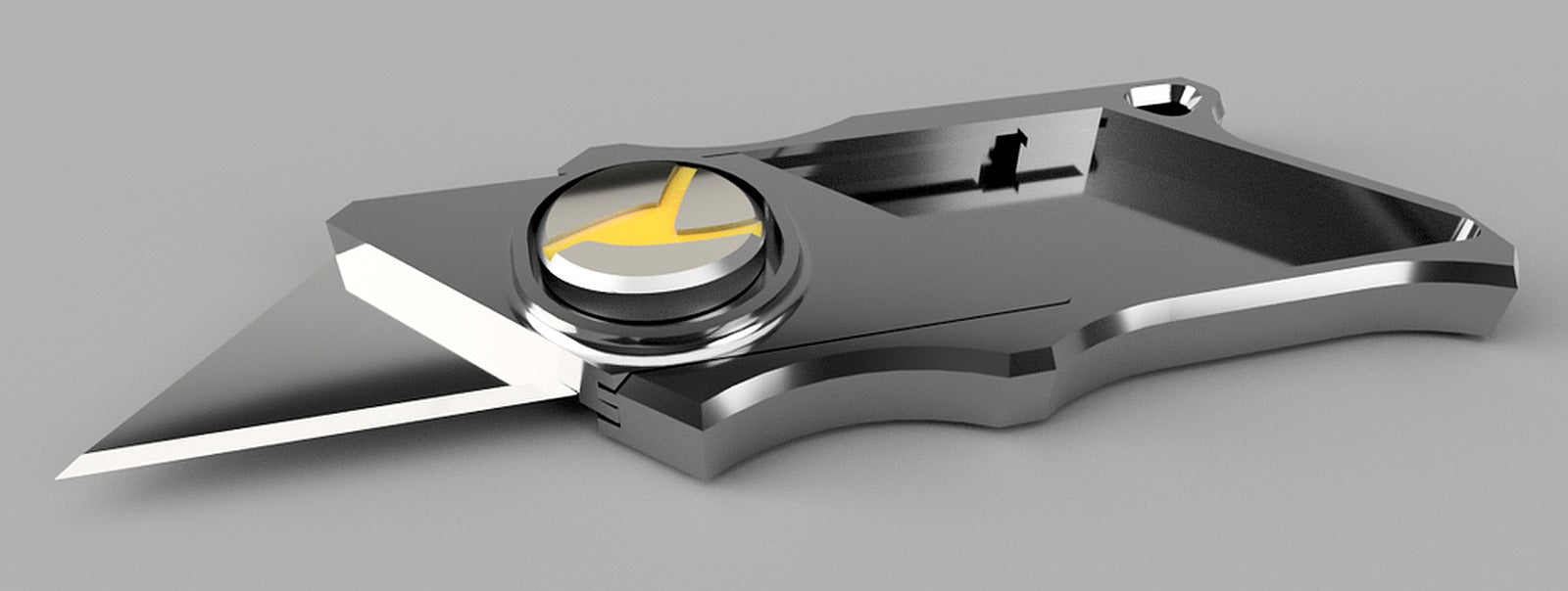 anahtarlık Knife with a button – 3D Baskı Modeli