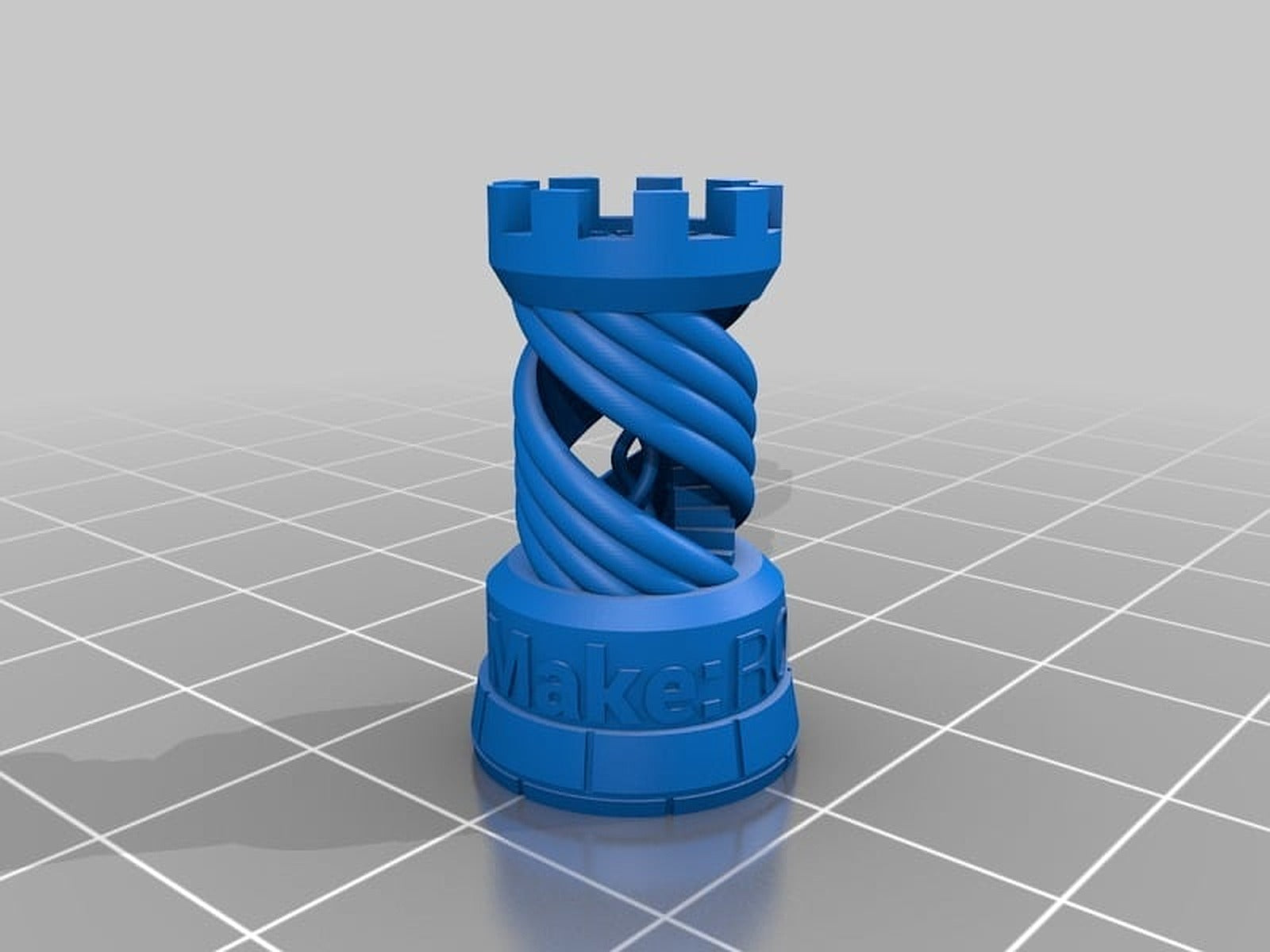 Make: Rook - 2015 3D Printer Shoot Out Test Models – 3D Baskı Modeli