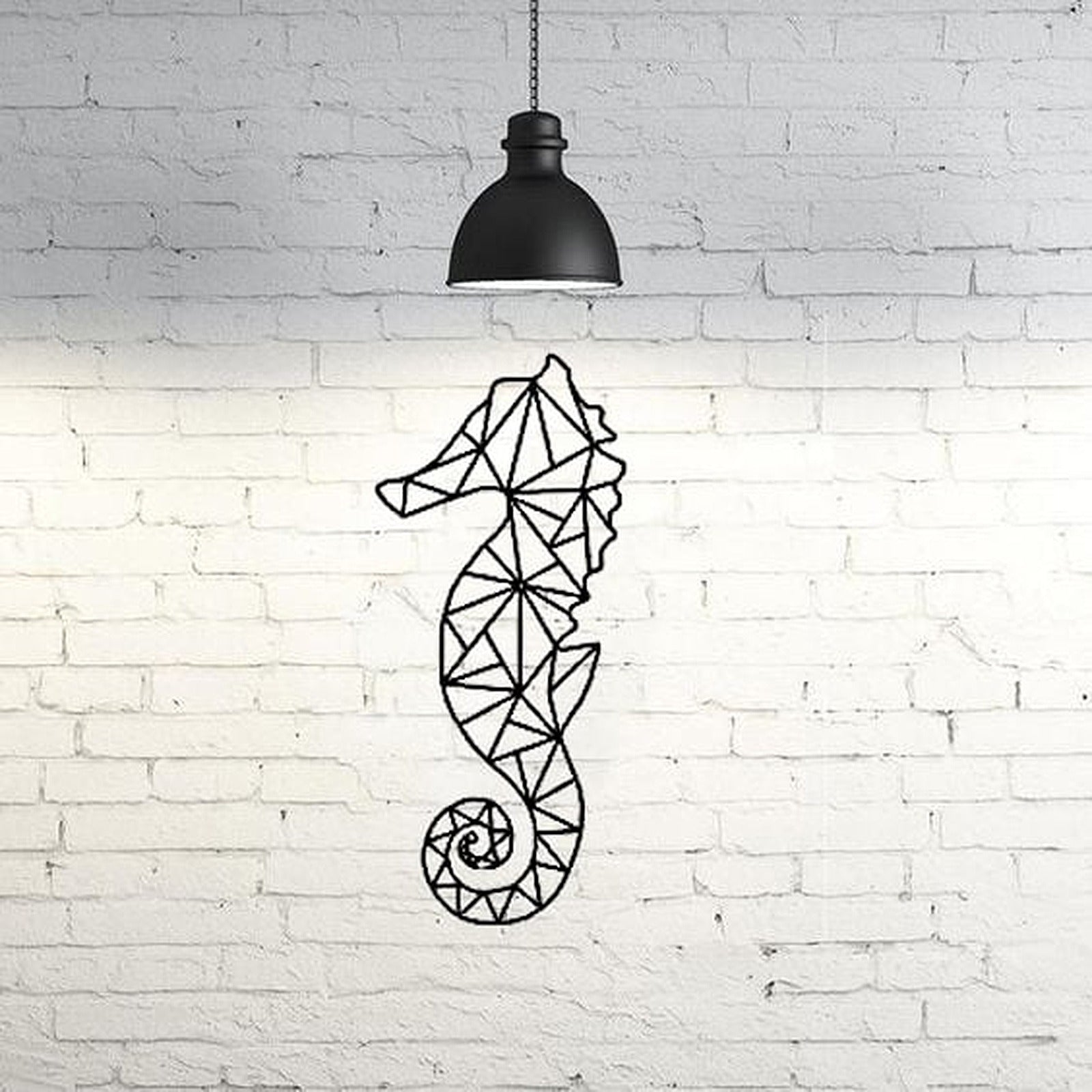 Seahorse Wall Sculpture 2D – 3D Baskı Modeli