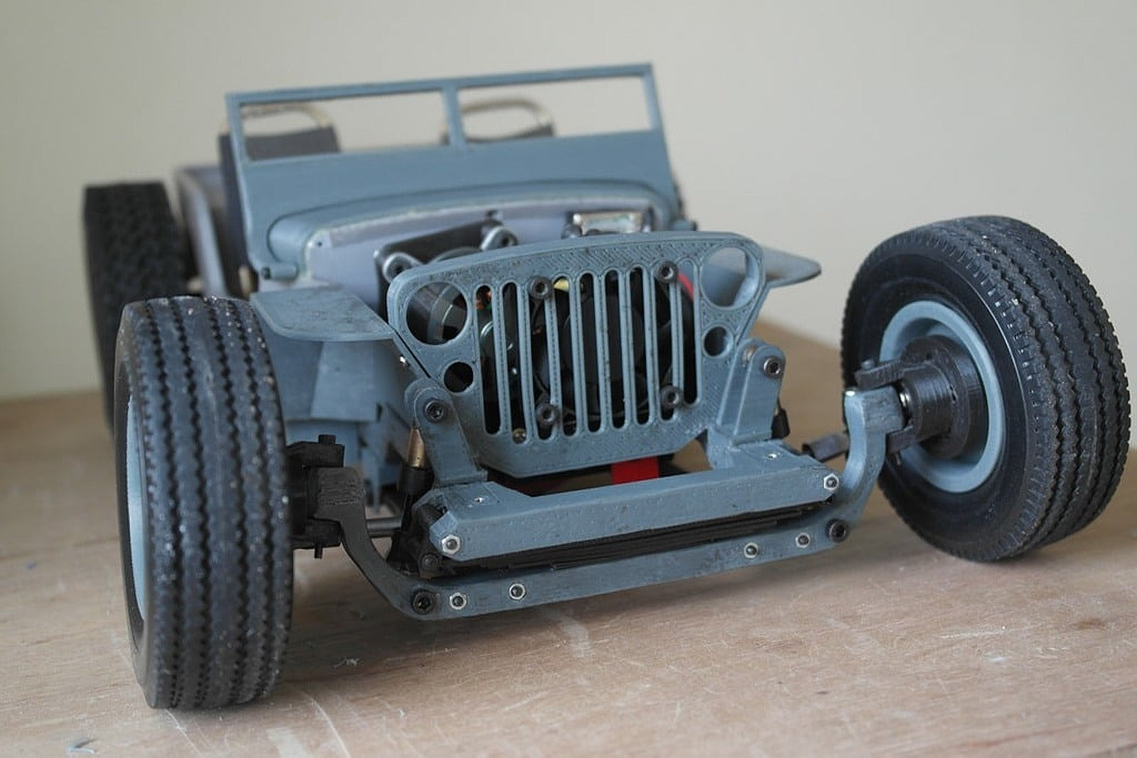 Ossum RC Jeep Rat Rod Rolling Train Kit (with 2 speed gear kutu/düzenleyici) – 3D Baskı Modeli