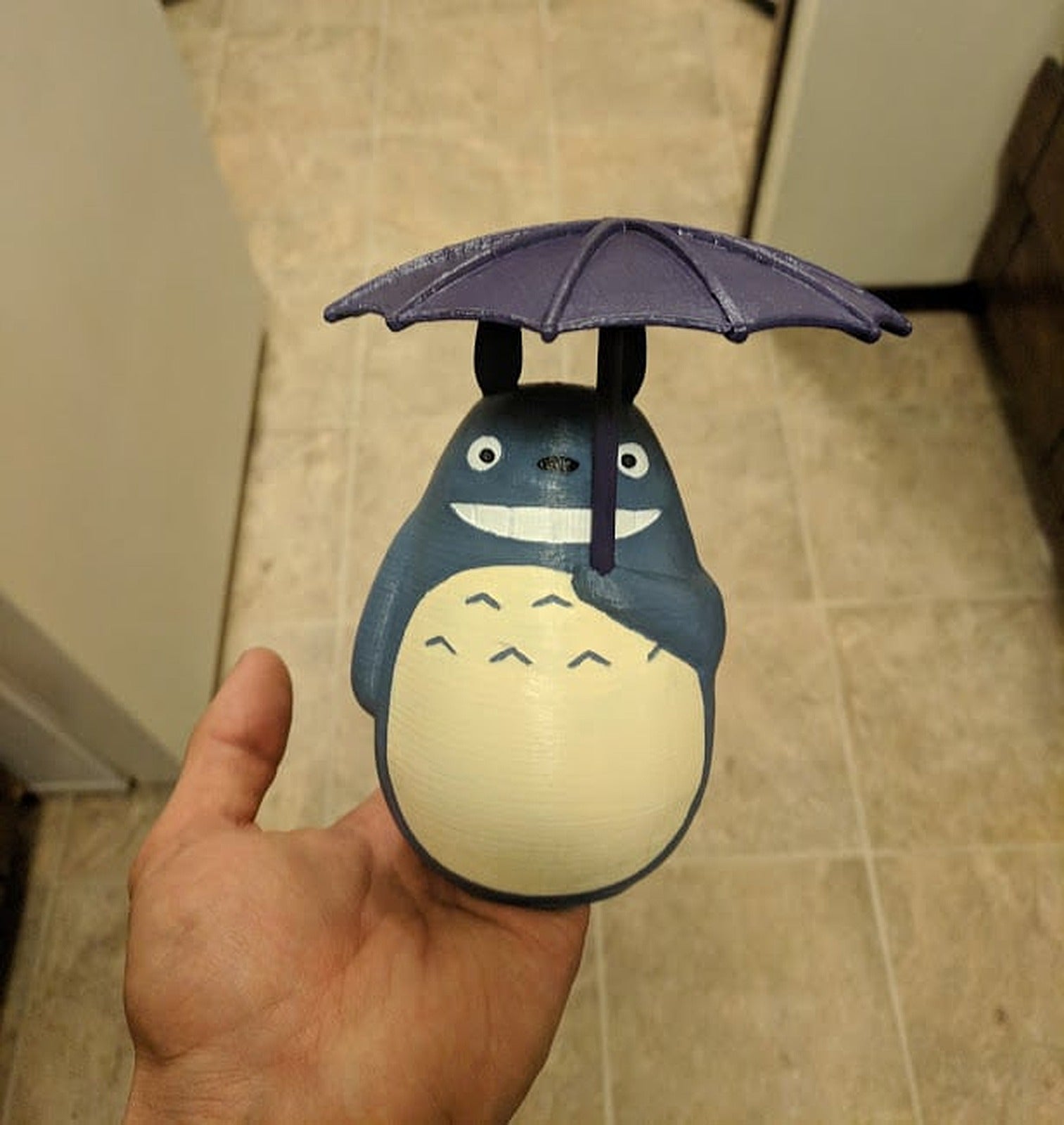 Totoro with Umbrella – 3D Baskı Modeli