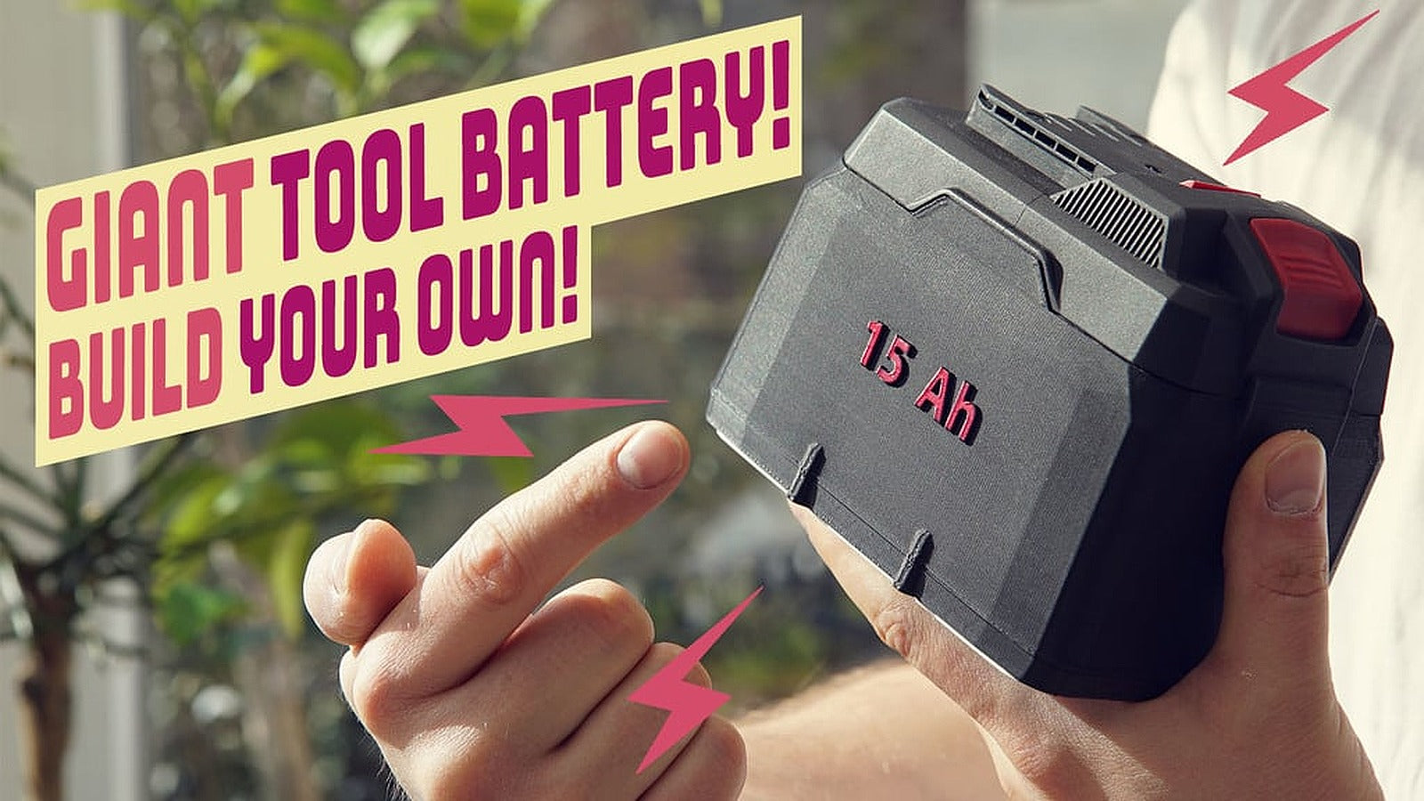 DIY 15Ah battery (Parkside) – 3D Baskı Modeli