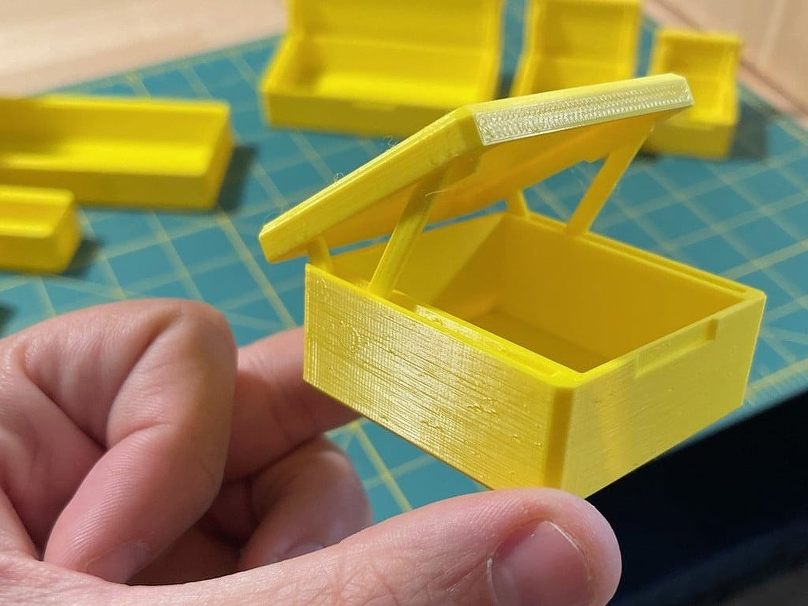 Parametric Linkage Lid kutu/düzenleyici (Print in Place) – 3D Baskı Modeli