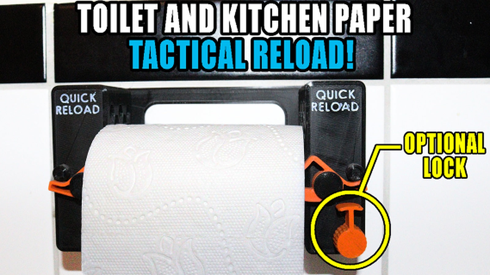 Quick Reload Toilet Paper stand (Plans for non-3D printer owners available) – 3D Baskı Modeli