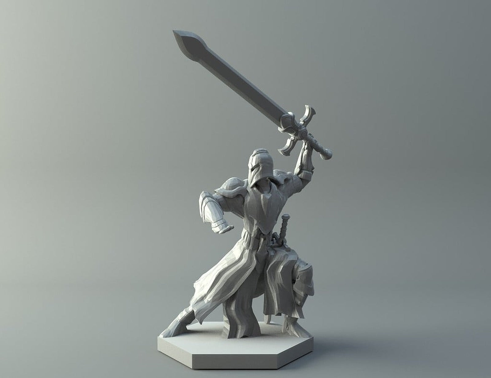 Warrior - D&D miniature – 3D Baskı Modeli