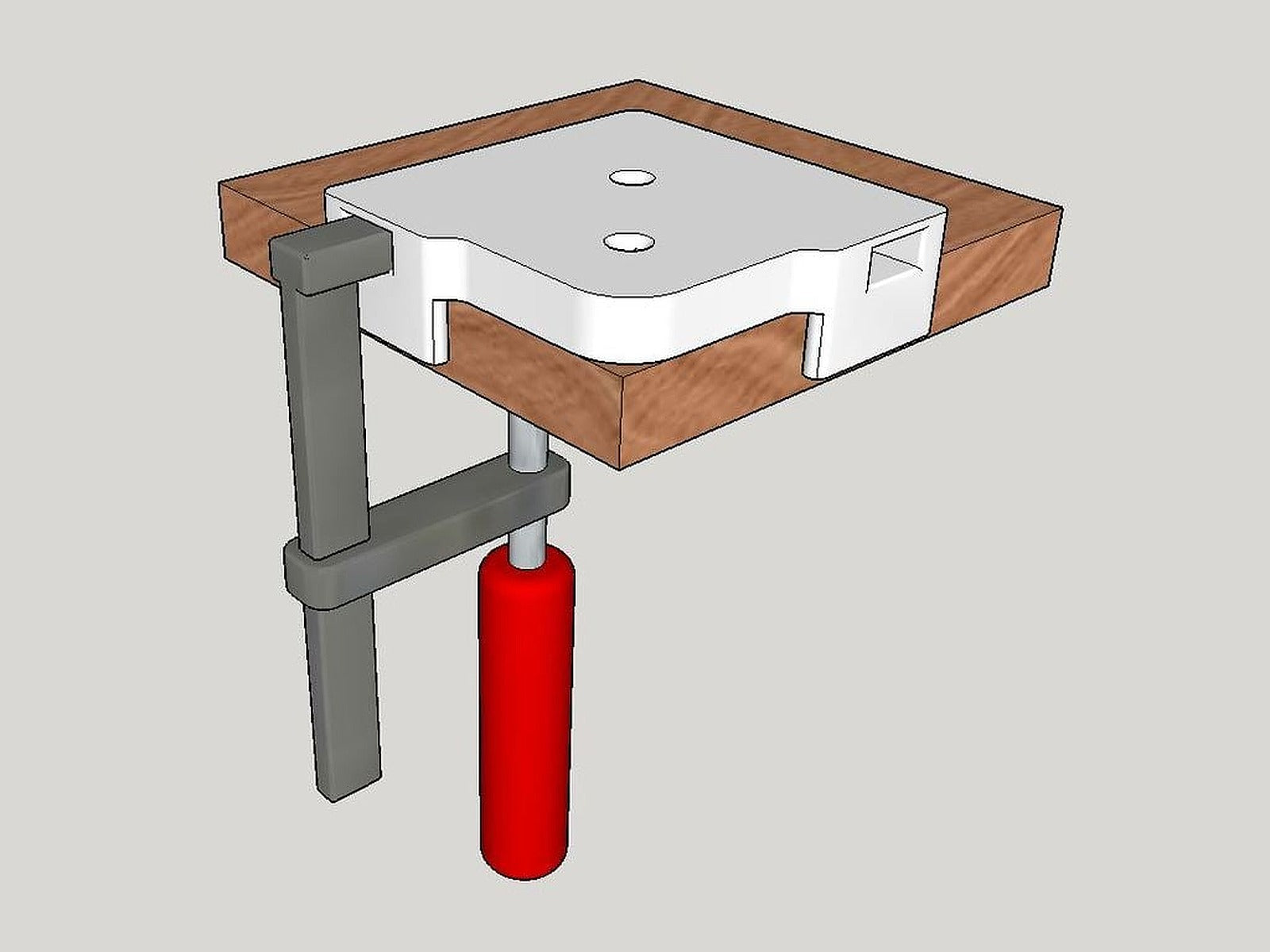 Woodworking Router Jig for rounding over corners – 3D Baskı Modeli
