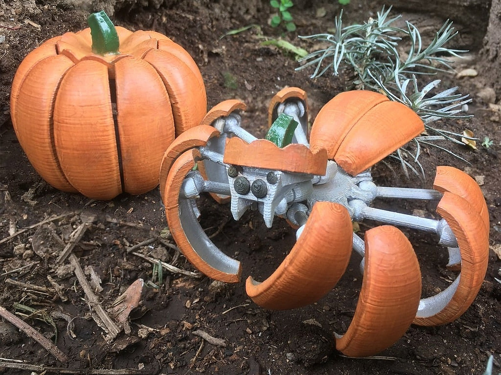 Transforming Pumpkin Spider – 3D Baskı Modeli