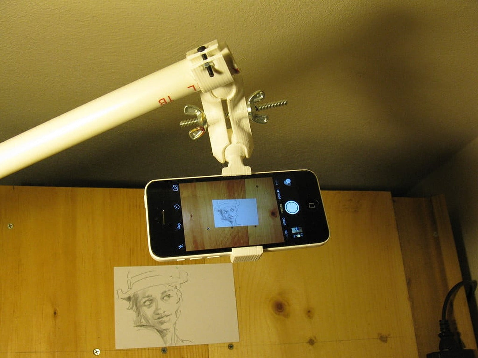 Ball joint telefon mount with tripod mount – 3D Baskı Modeli