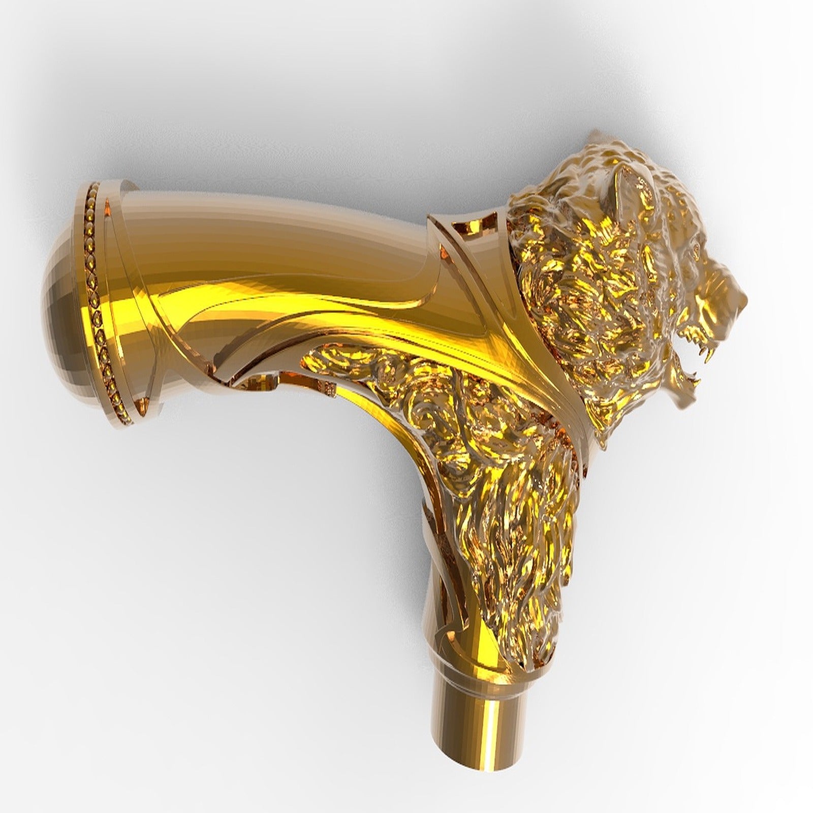 Wolfs Walking stick handle – 3D Baskı Modeli