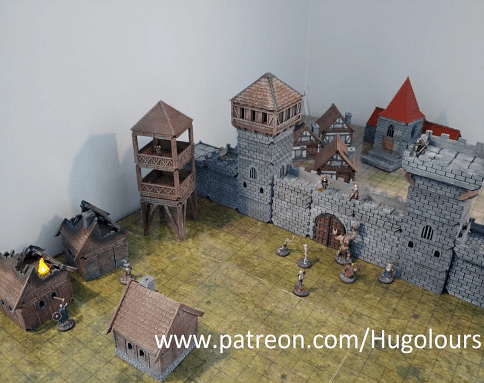 Modular Castle, Village, Town, House, Tower, Church,  Gates, Cathedral and Dm Screen – 3D Baskı Modeli