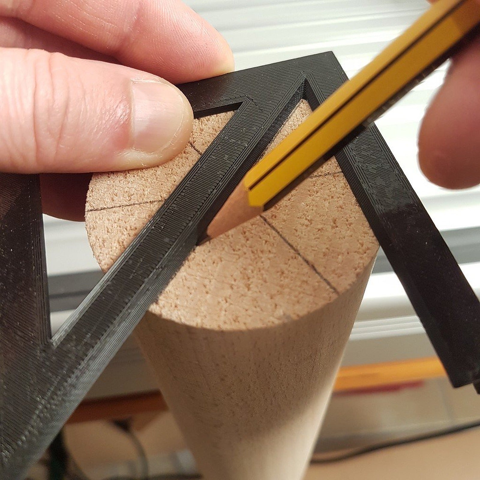 Center Finder Ruler - 45 Degree Stop Angle Tool – 3D Baskı Modeli