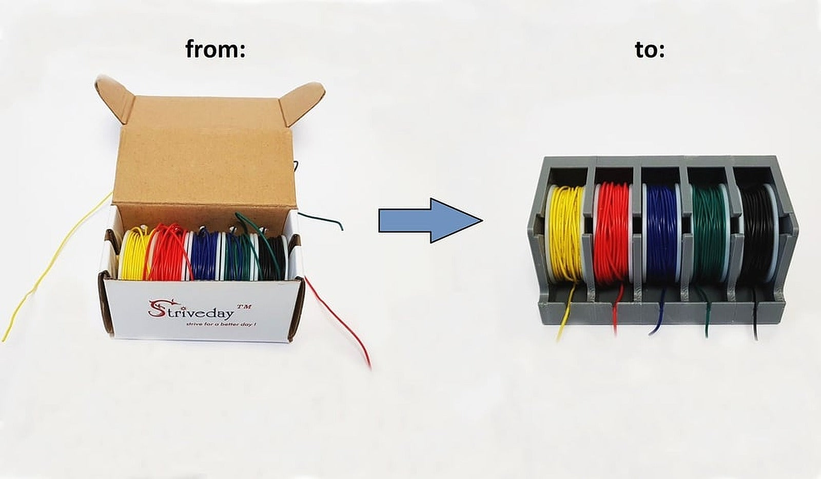 Modular Wire Spool stand – 3D Baskı Modeli