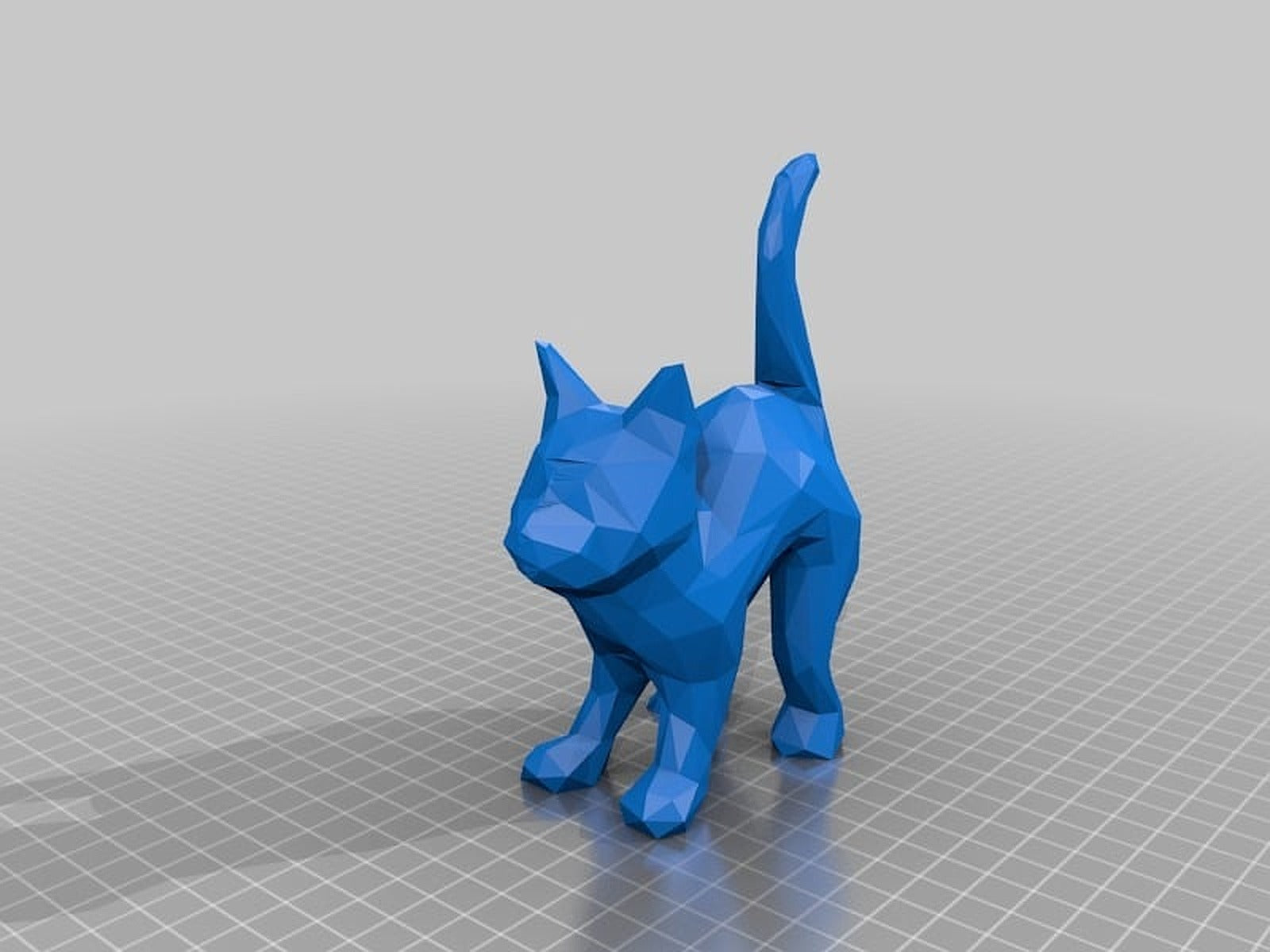 faceted cat – 3D Baskı Modeli