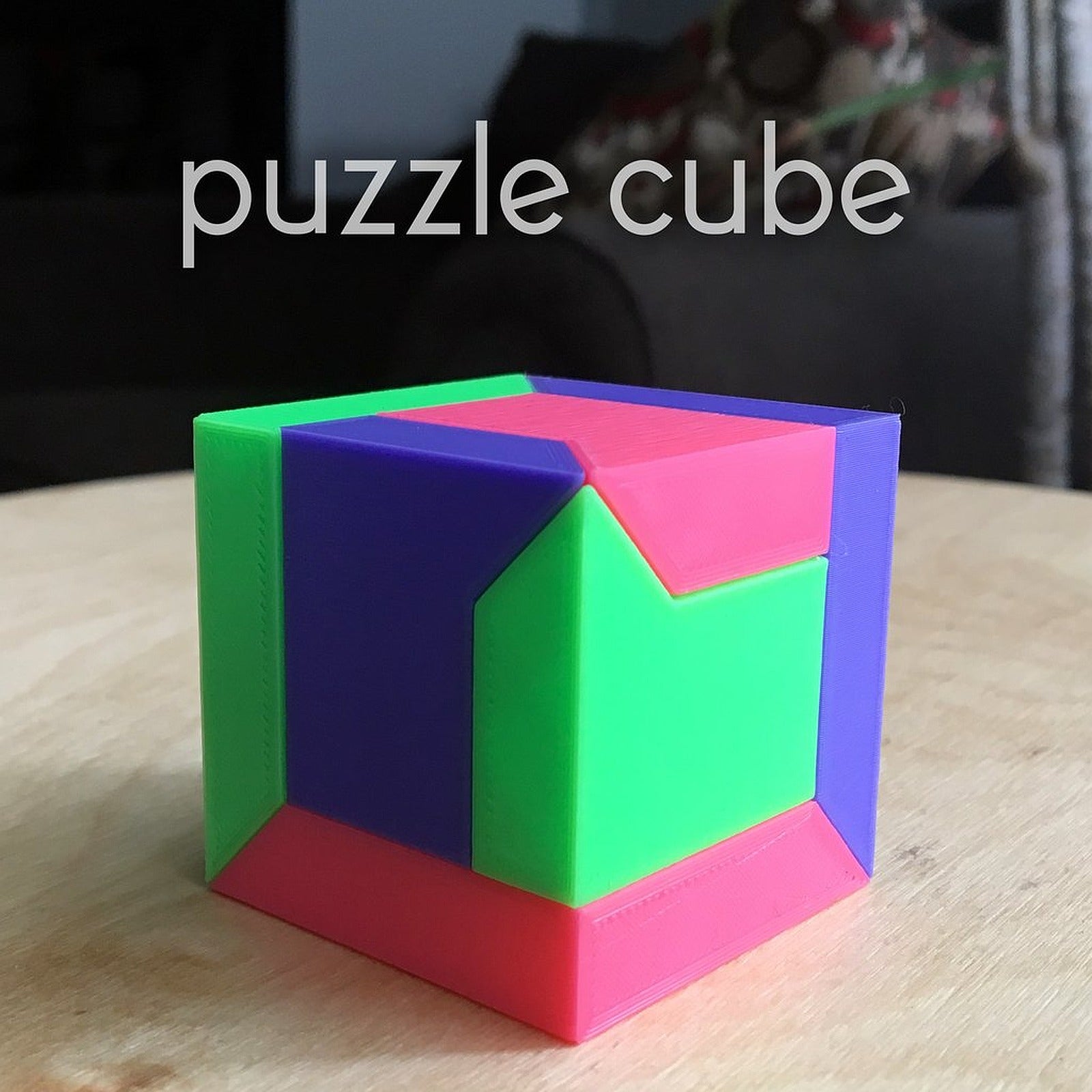 Puzzle Cube (easy print no support) – 3D Baskı Modeli