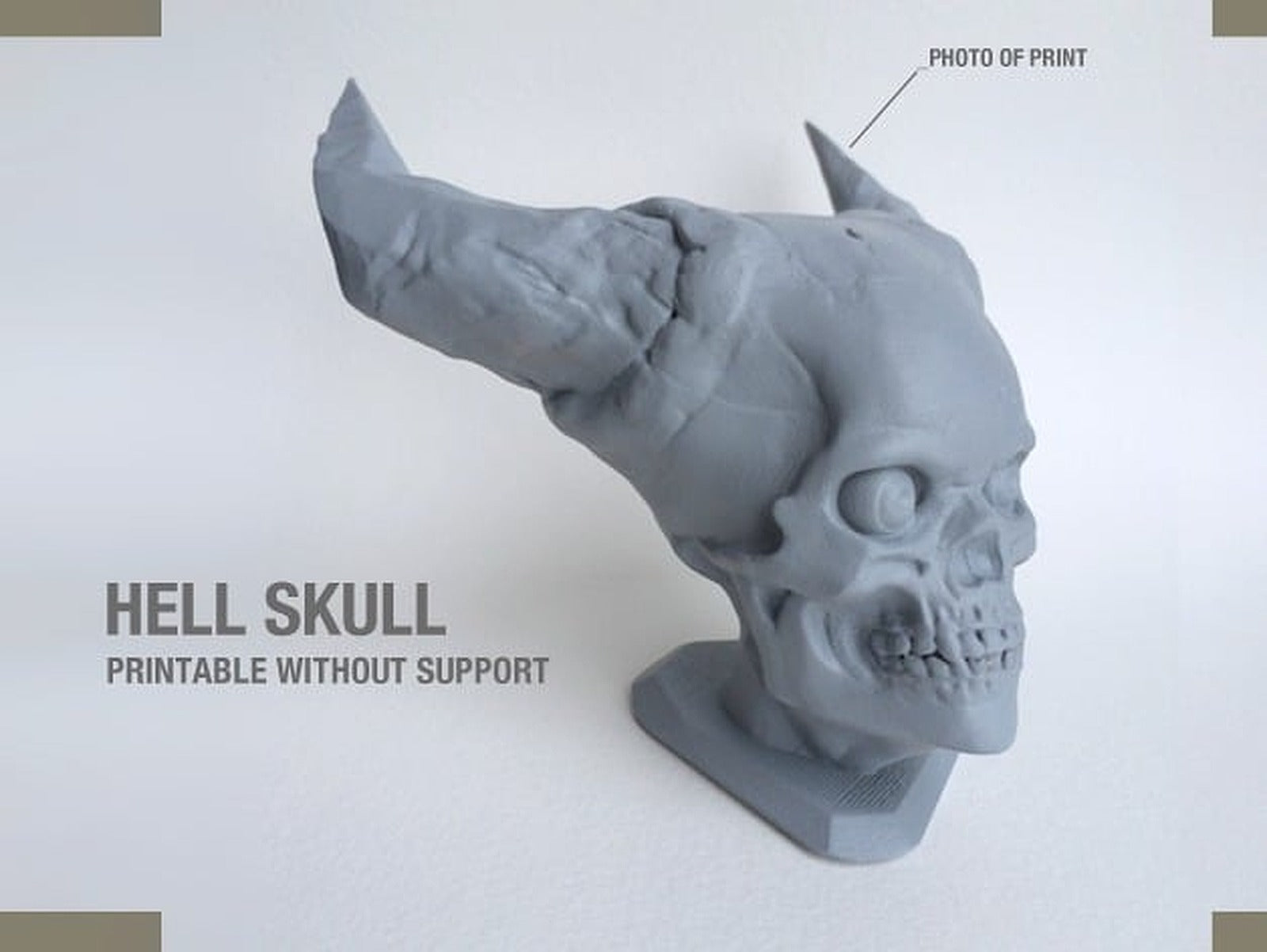 Hell Skull – 3D Baskı Modeli