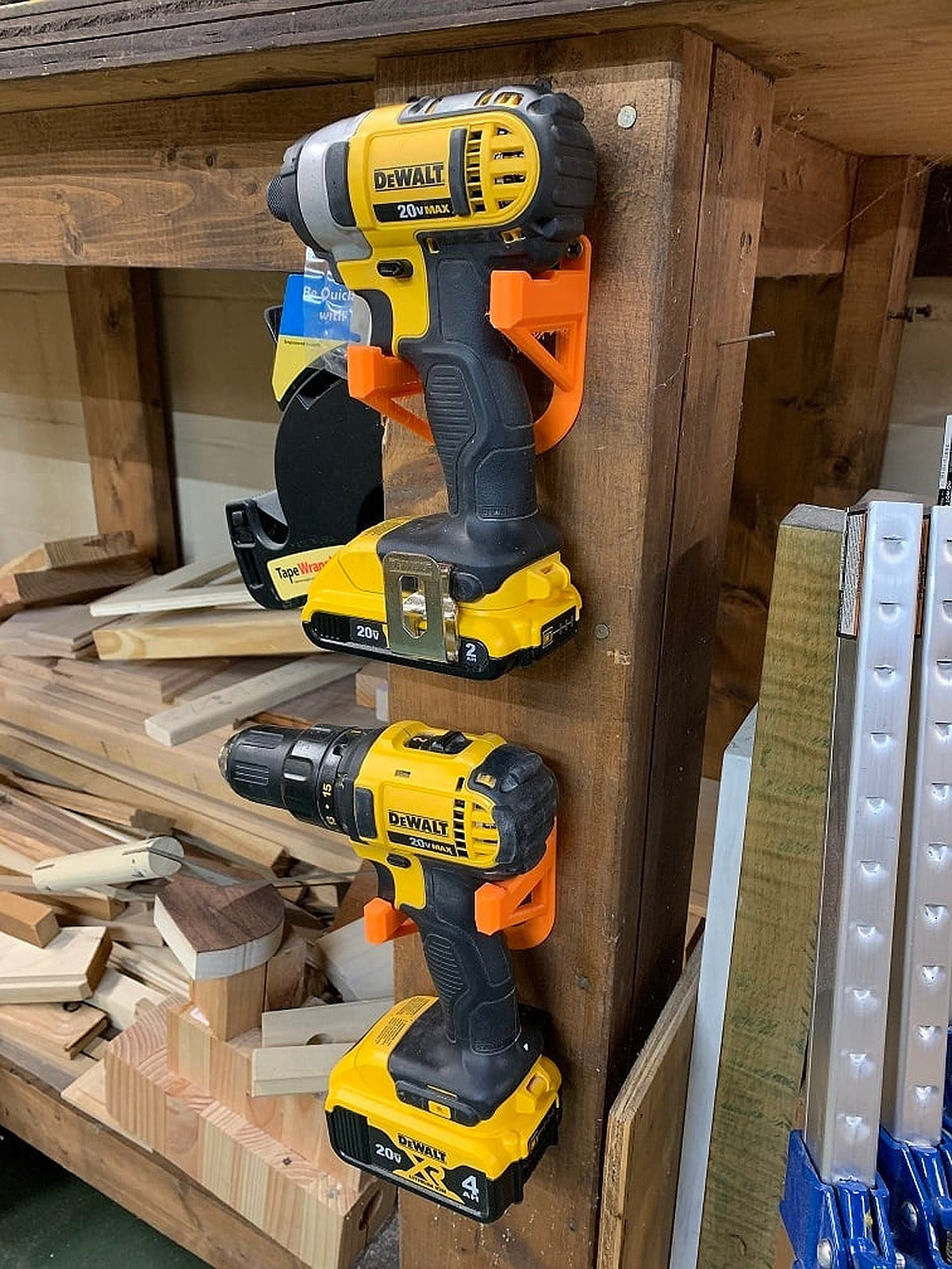 Cordless Tool Wall Mount – 3D Baskı Modeli