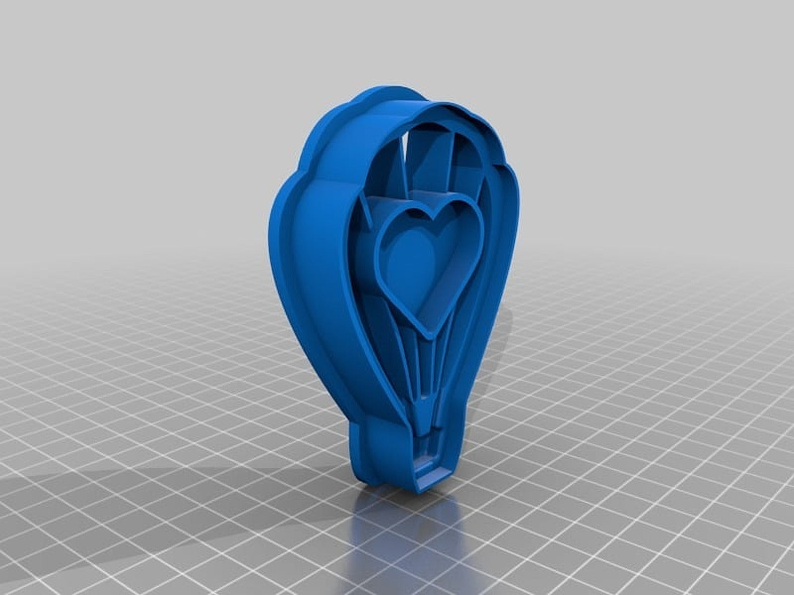 Love Balloon Cookie Cutter – 3D Baskı Modeli