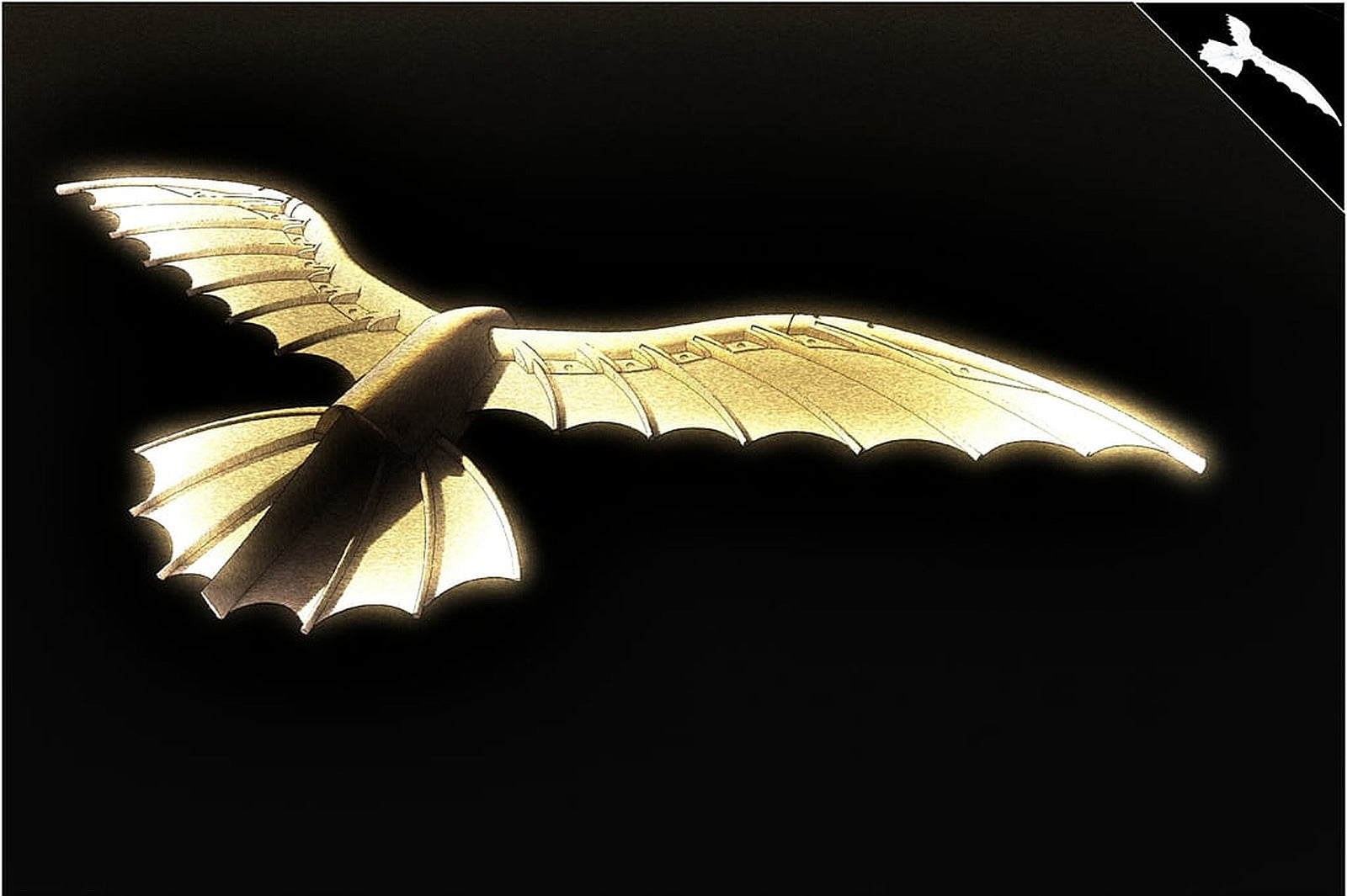 DaVinci's flying kite – 3D Baskı Modeli