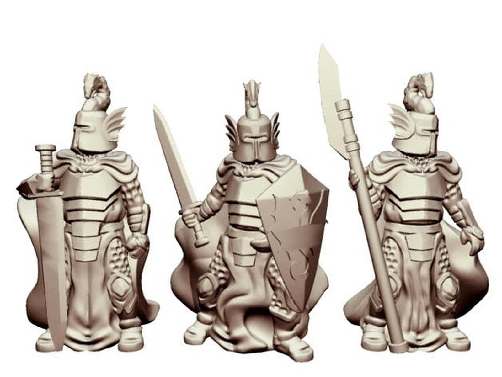 Dragon Knights (28mm/32mm scale) – 3D Baskı Modeli